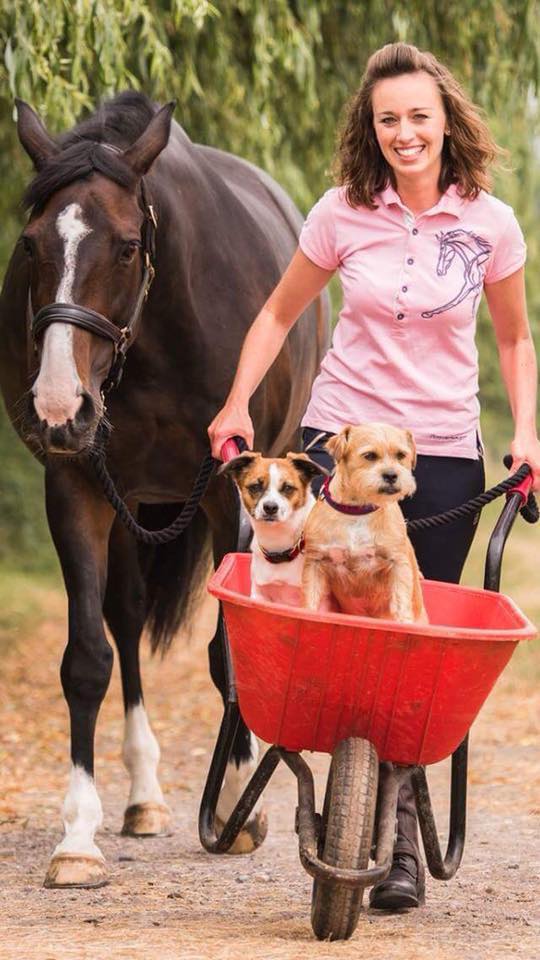 Horses + Dogs  = Happiness <3